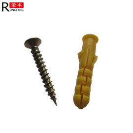 Lightweight Dia 6*30mm Expanding Plastic Screw Anchors