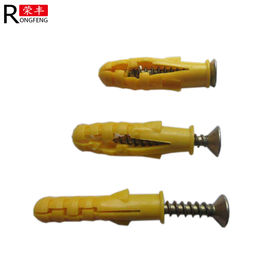 Lightweight Dia 6*30mm Expanding Plastic Screw Anchors