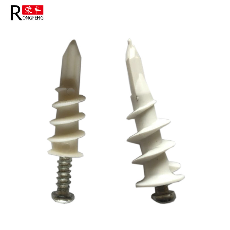 PE POM Plastic Drywall Anchors Screw Inserts For Electrical Appliances