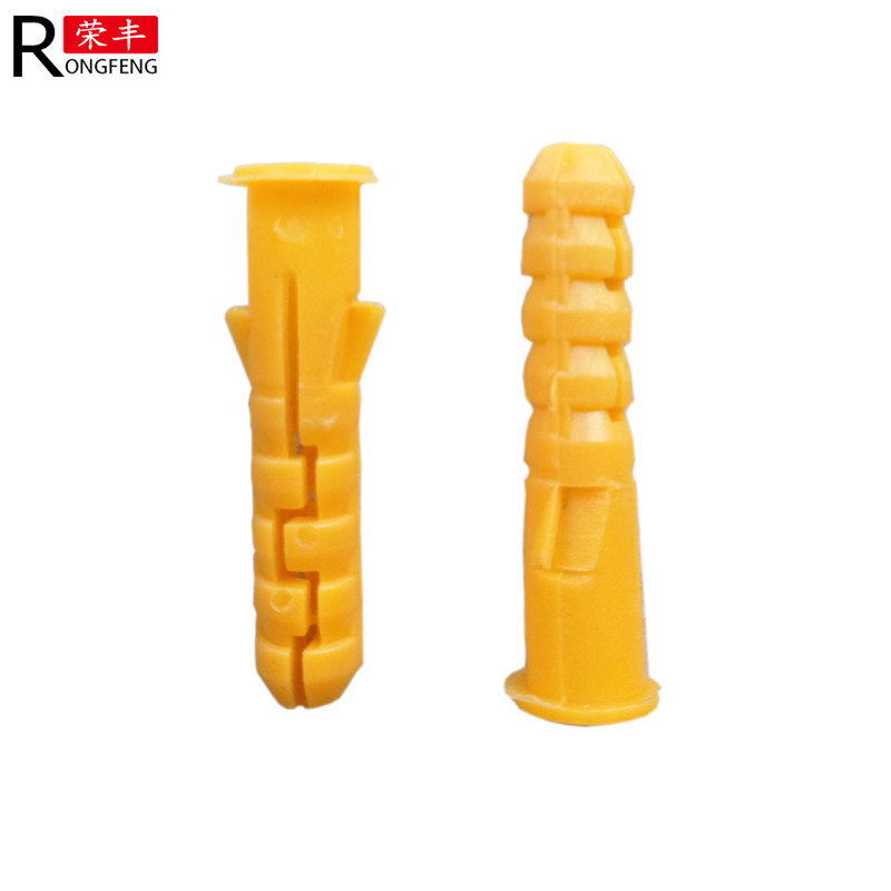 Lightweight Dia 6*30mm Expanding Plastic Screw Anchors