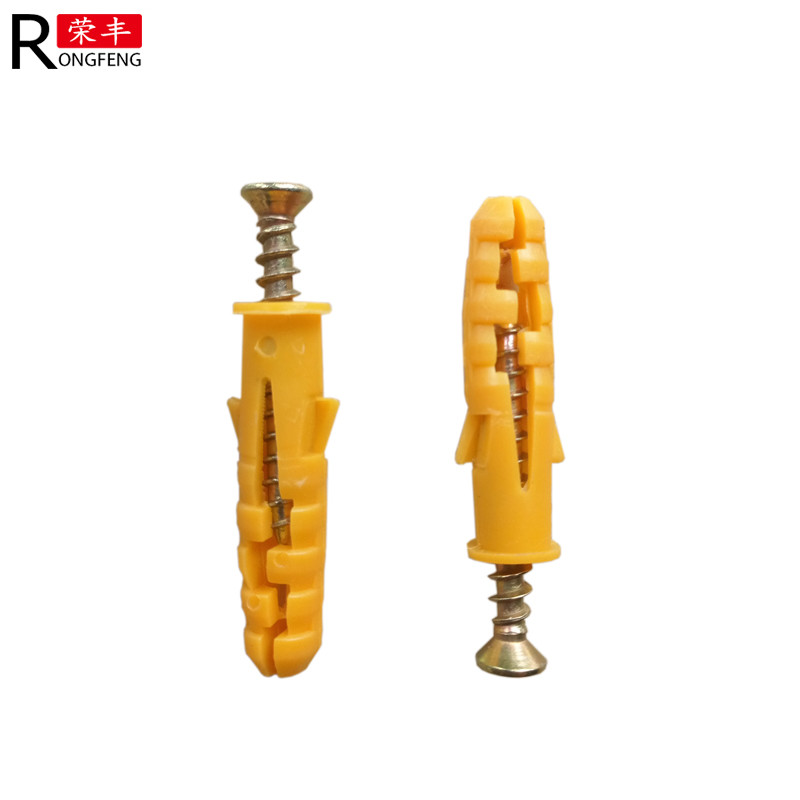 8*60 Concrete Nail Plastic Screw Anchors for Plasterboard Fixings