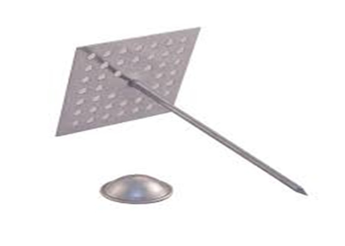 Perforated Base Self Stick Insulation Pins 35x35 For Rigid Insulation